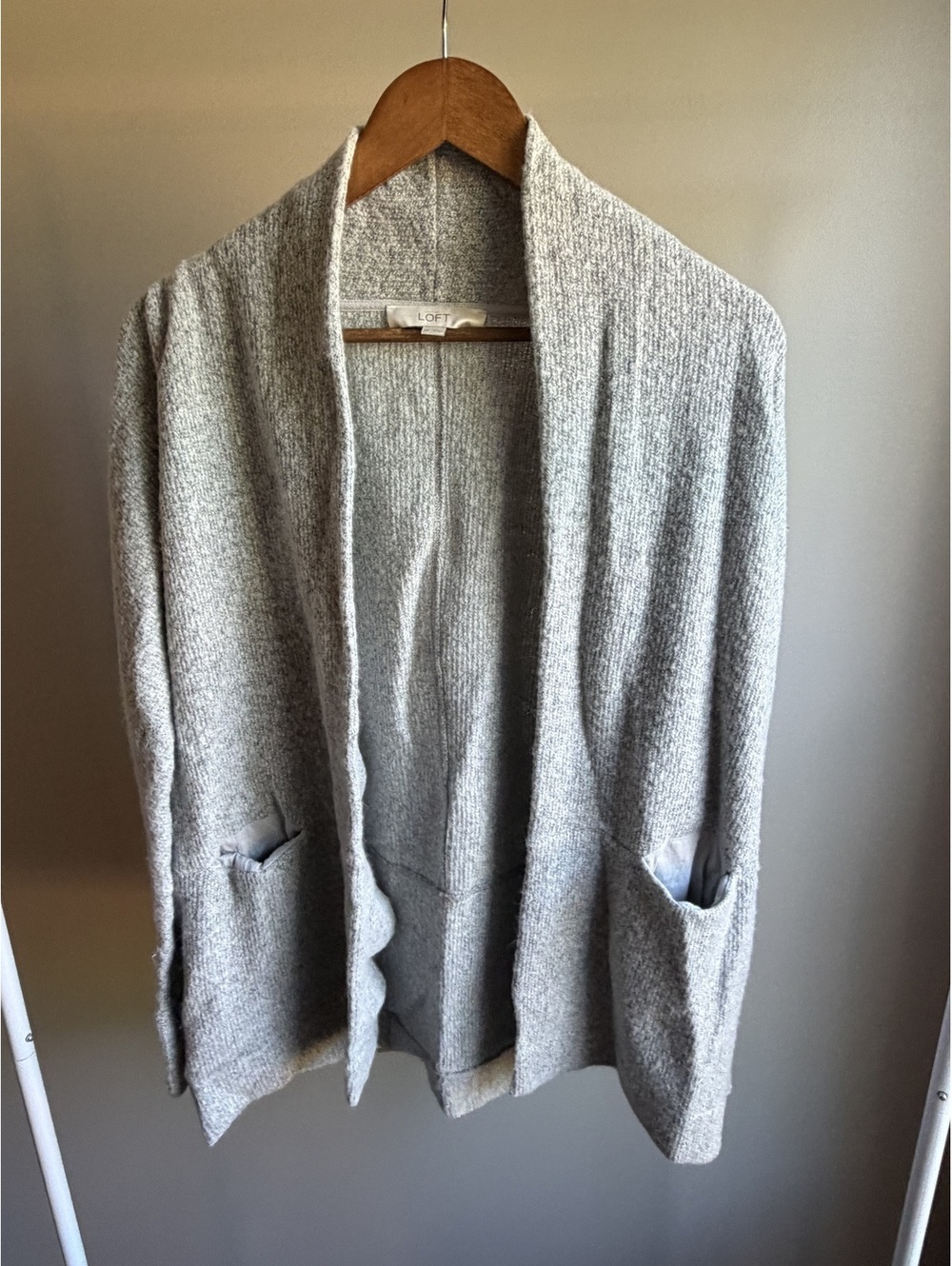 Loft open front knit cardigan sweater